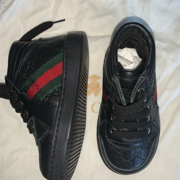 Gucci Leather High Top with web - Picture 2 of 4